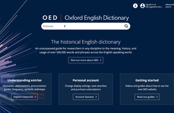 Próbahozzáférés: Oxford English Dictionary