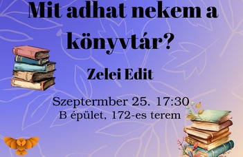 Mit adhat nekem a könyvtár? - Tudományos Napok 2024